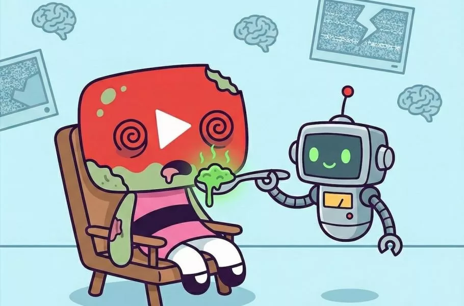 محتوای ساخت هوش مصنوعی ۲۱ درصد فید کاربران جدید یوتوب را شکل می‌دهد