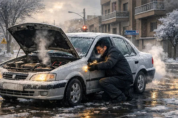 علت استارت نخوردن ماشین در هوای سرد