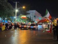 حماسه میدان داری مردم در بوستان شهید مطهری کرمان