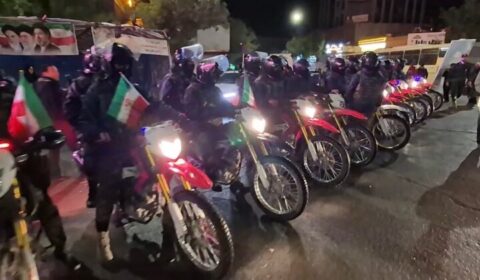 رژه موتوری بسیجیان در قوچان