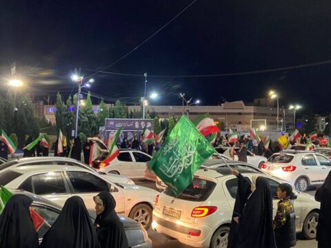 شب زنده داری مردم کرمان برای مقاومت ملی در خیابان‌ها