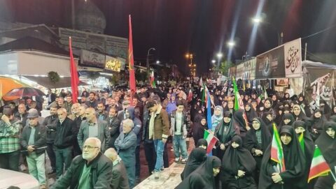 پنجاه و یکمین موج حضور مردم آستانه اشرفیه در خیابان