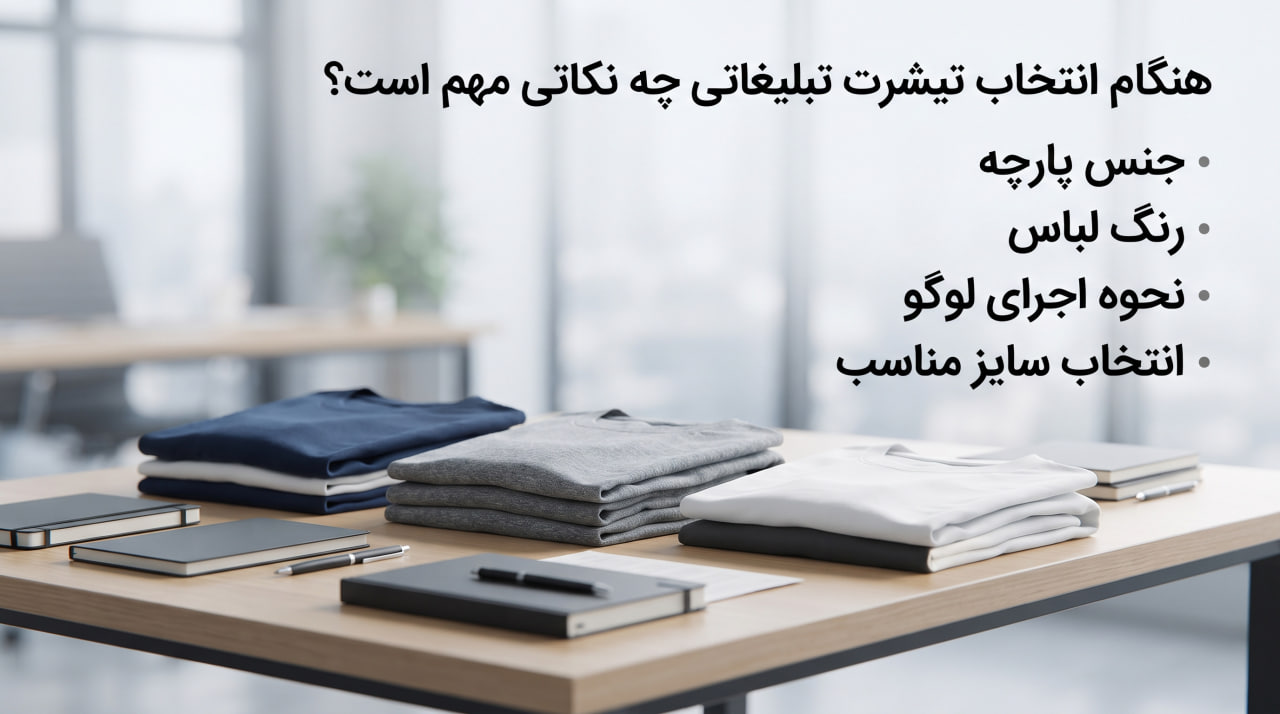 هنگام انتخاب تیشرت تبلیغاتی چه نکاتی مهم است؟