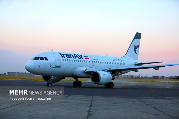 ایرباس A319 ایران‌ایر پس از رفع نقص فنی موتور به چرخه عملیاتی بازگشت