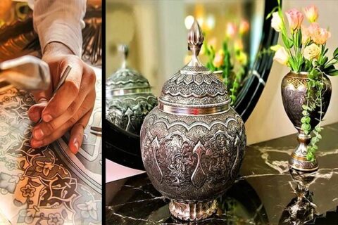 هنر قلمزنی در شیراز؛ وقتی تاریخ فارس روی فلز نقش میبندد هنر قلمزنی در شیراز؛ وقتی تاریخ فارس روی فلز نقش میبندد